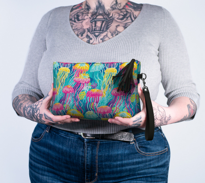 Jellyfish Vegan Leather Make Up bag