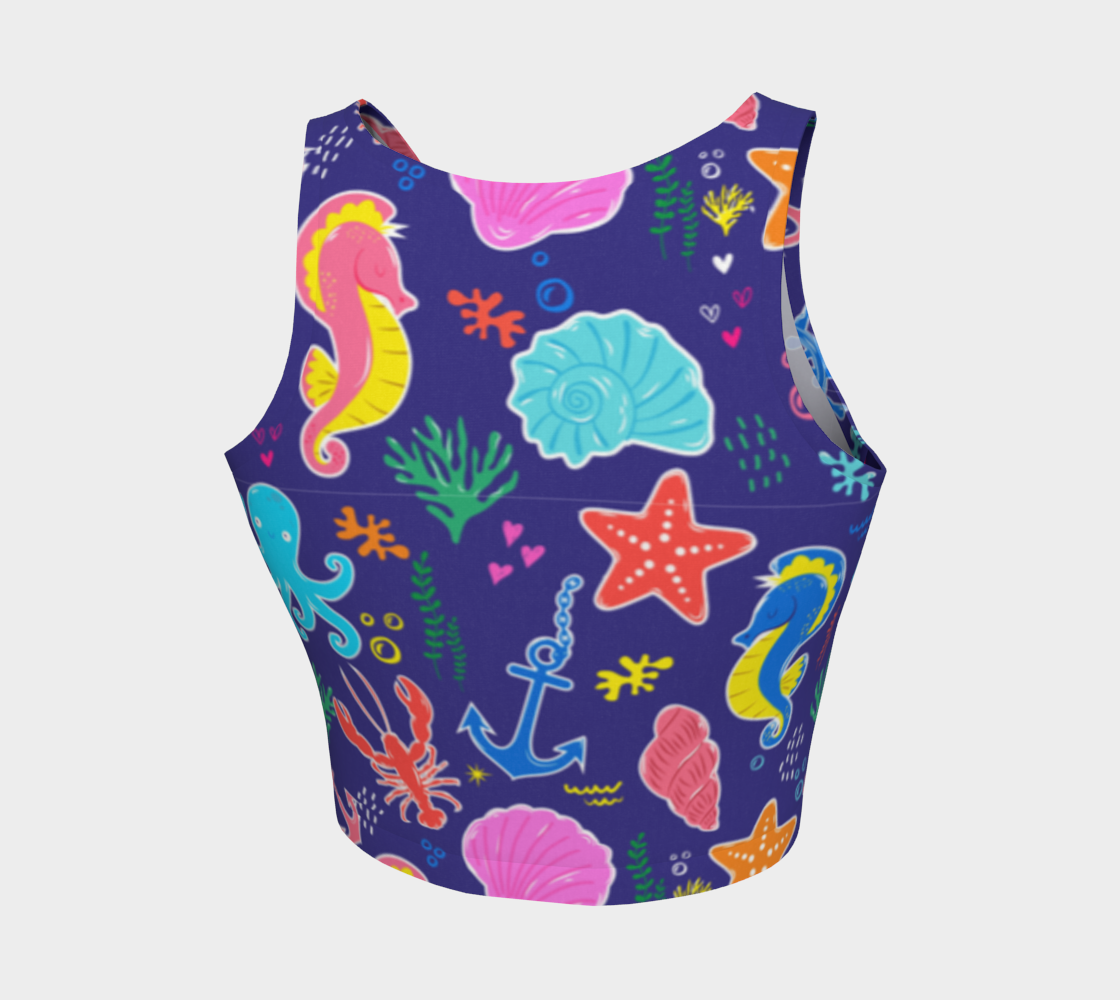 Royal Blue Under the Sea Leggings 247