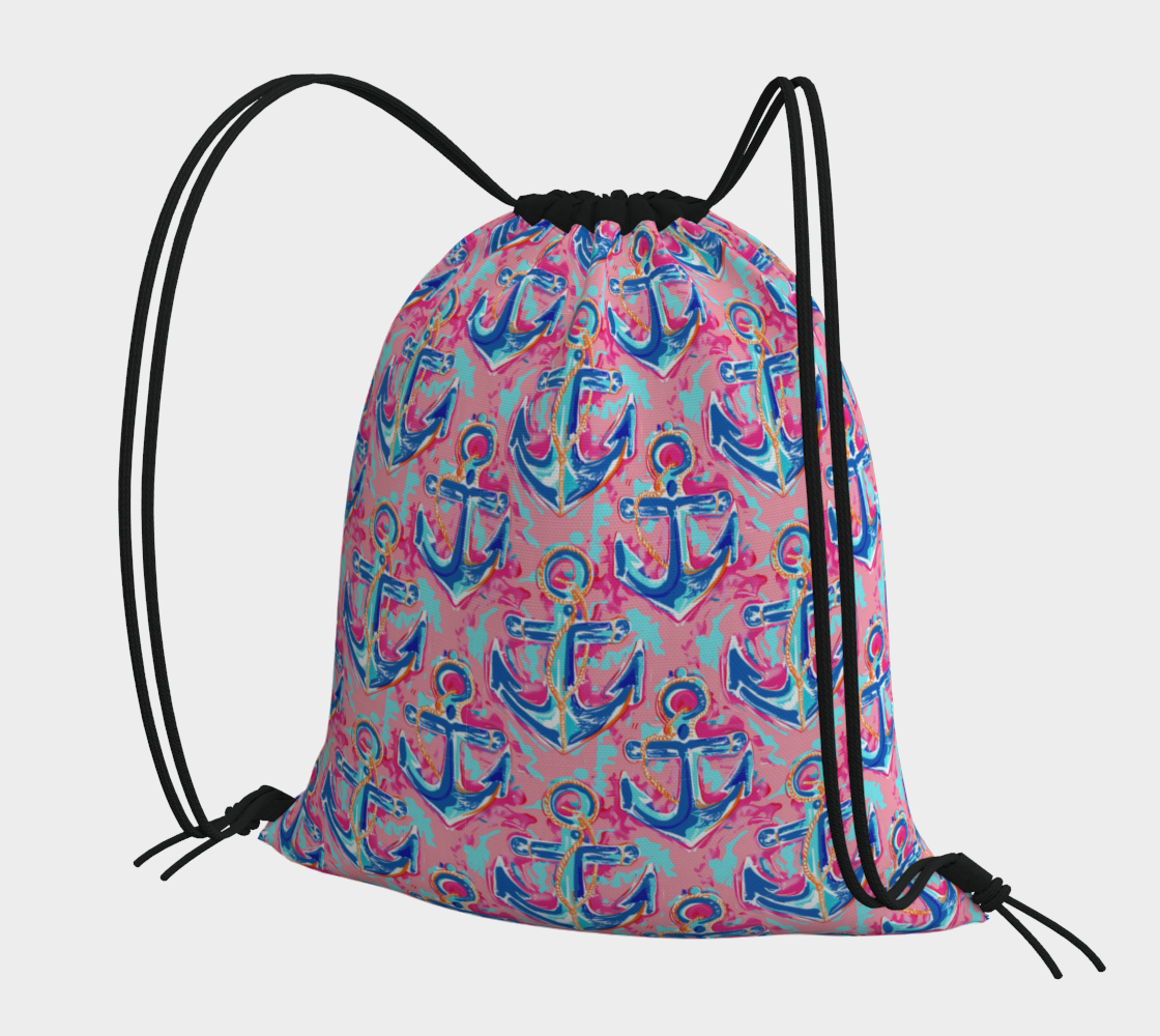 Anchors Drawstring Bag