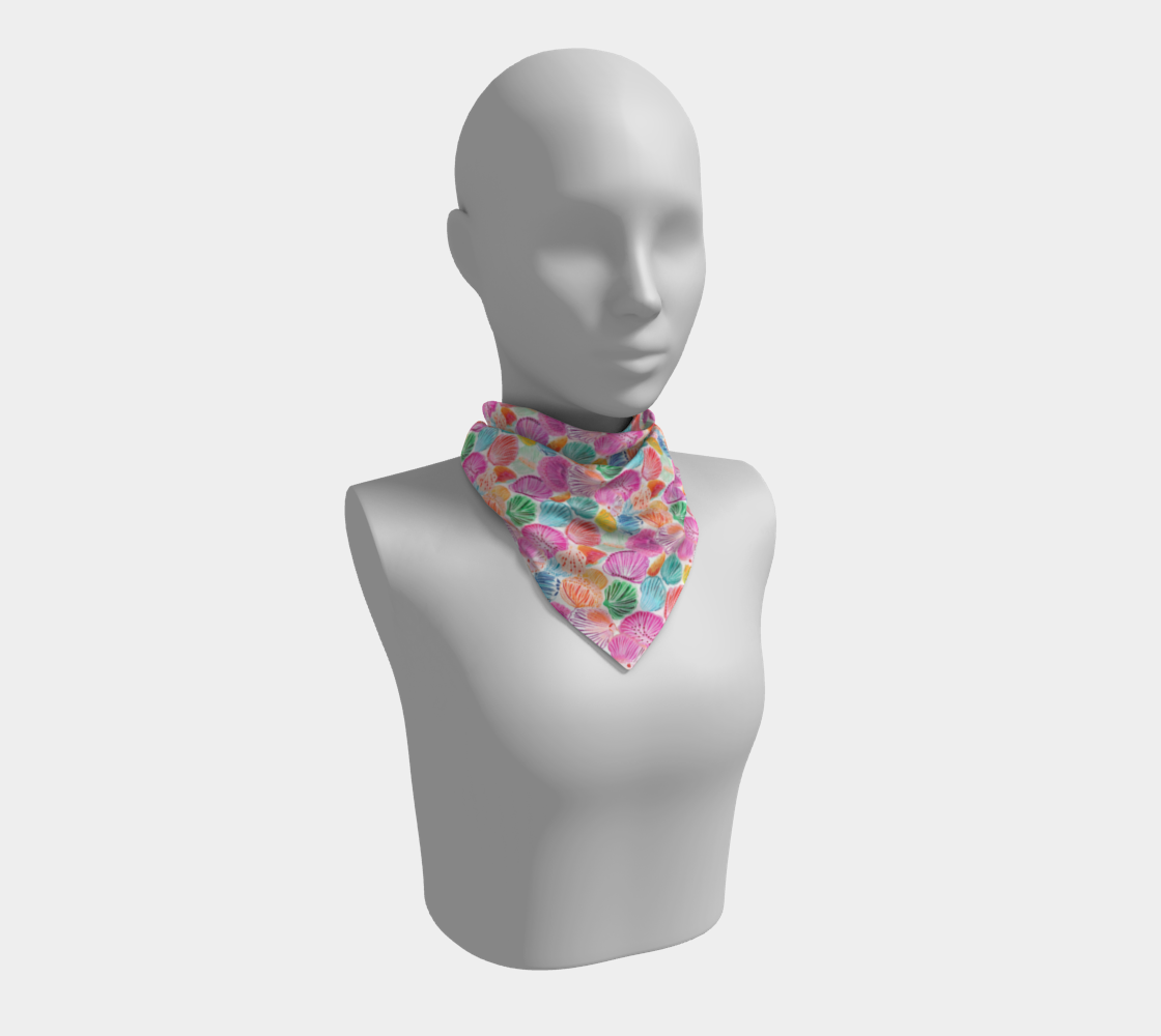 Colorful Shells Square Scarf 175