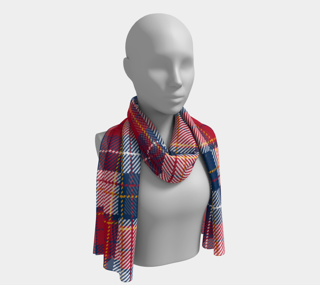 My Red/Blue Pattern Scarf
