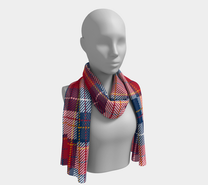 My Red/Blue Pattern Scarf